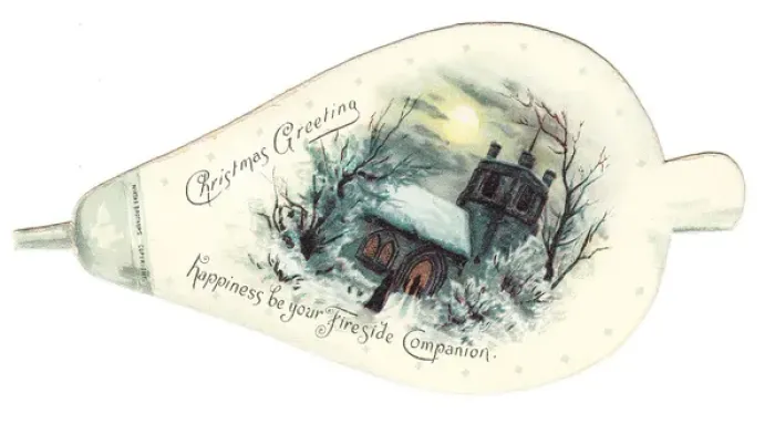 Framed Print : Christmas card in the shape of bellows Framed Print : Christmas card in the shape of bellows