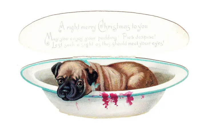 Framed Print : Christmas card in the shape of a pie Framed Print : Christmas card in the shape of a pie