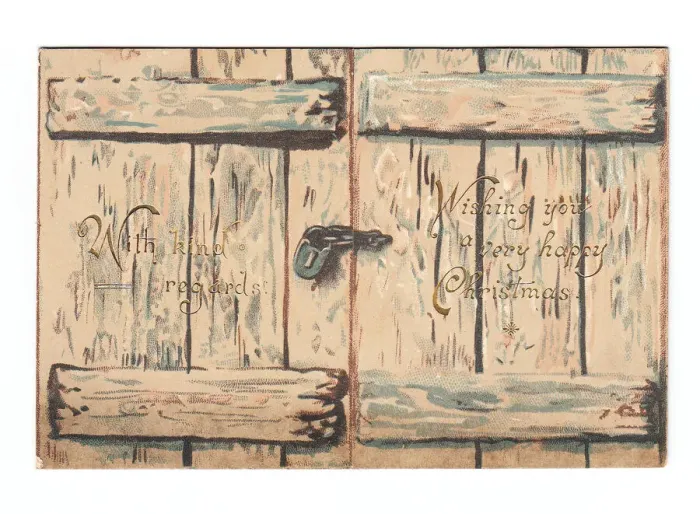 Framed Print : Christmas card in the shape of a rabbit hutch Framed Print : Christmas card in the shape of a rabbit hutch