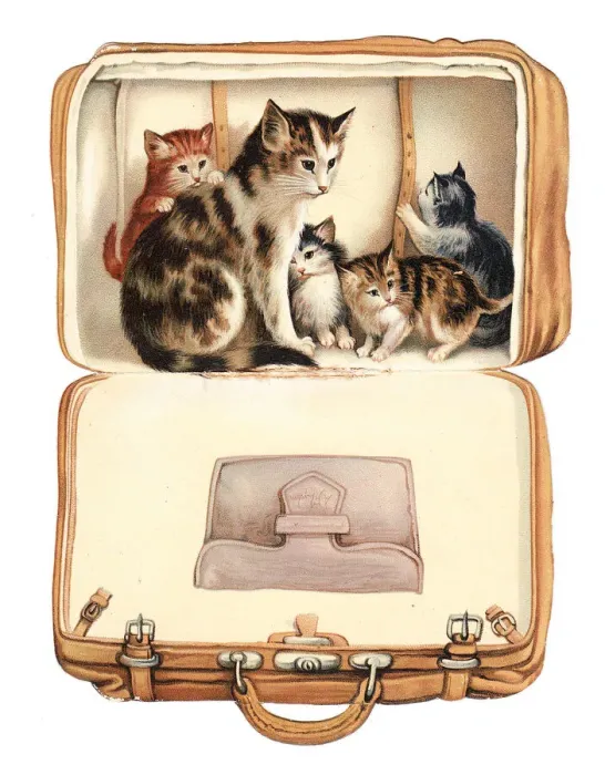Framed Print : Christmas card in the shape of a suitcase Framed Print : Christmas card in the shape of a suitcase