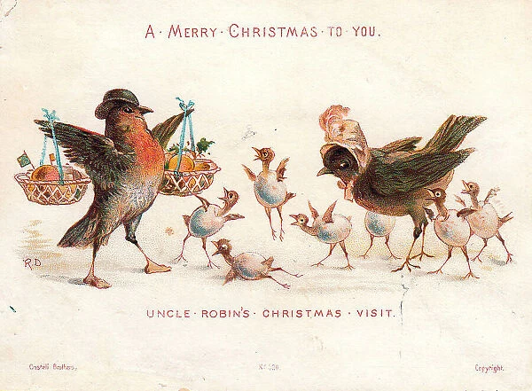 Christmas card, Uncle Robin's Christmas Visit