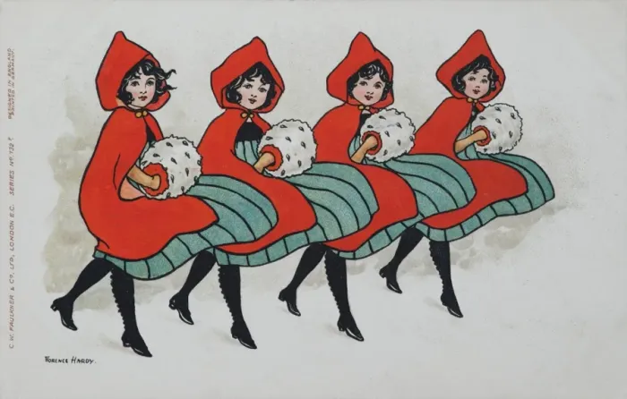 Framed Print : Christmas children by Florence Hardy Framed Print : Christmas children by Florence Hardy