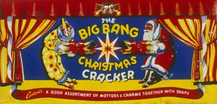 Framed Print : Christmas cracker box label Framed Print : Christmas cracker box label