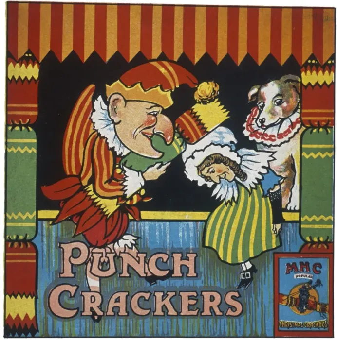 Framed Print : Christmas cracker box label Framed Print : Christmas cracker box label