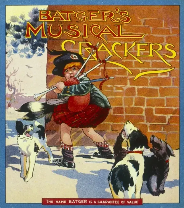 Framed Print : Christmas Cracker box label Framed Print : Christmas Cracker box label