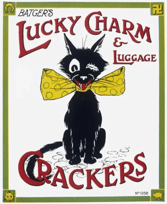 Framed Print : Christmas cracker box label Framed Print : Christmas cracker box label