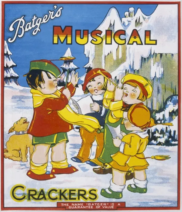 Framed Print : Christmas Cracker box label Framed Print : Christmas Cracker box label