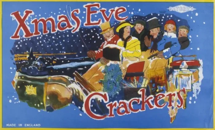 Framed Print : Christmas Cracker box label Framed Print : Christmas Cracker box label