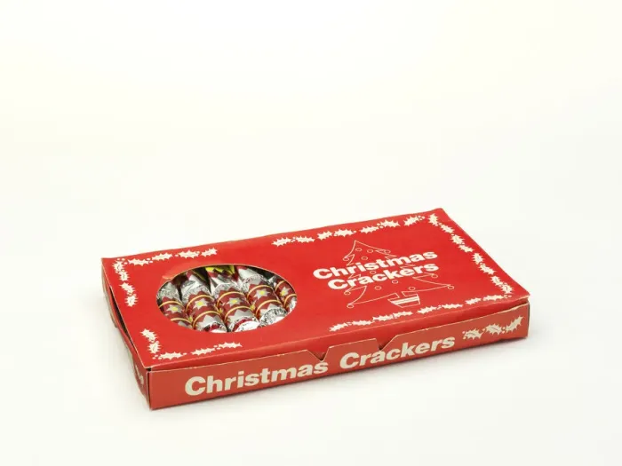 Framed Print : Christmas crackers in box Framed Print : Christmas crackers in box