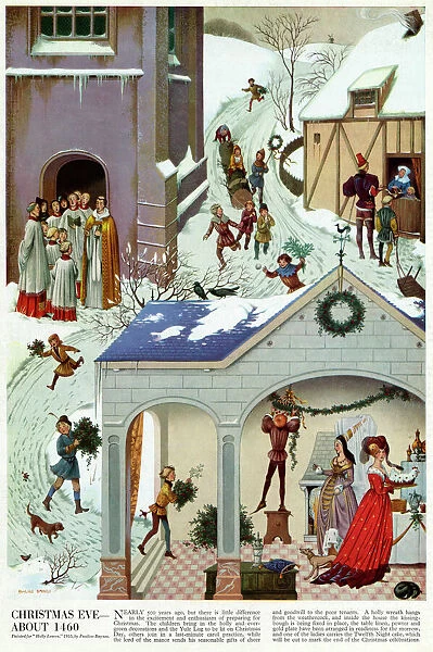 Christmas Eve - about 1460 by Pauline Baynes