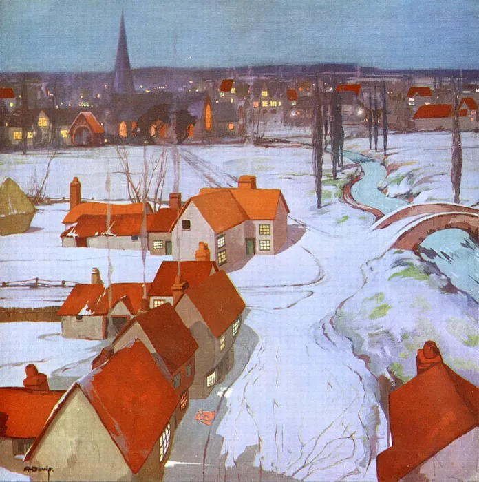Framed Print : Christmas Eve by A. Davis Framed Print : Christmas Eve by A. Davis