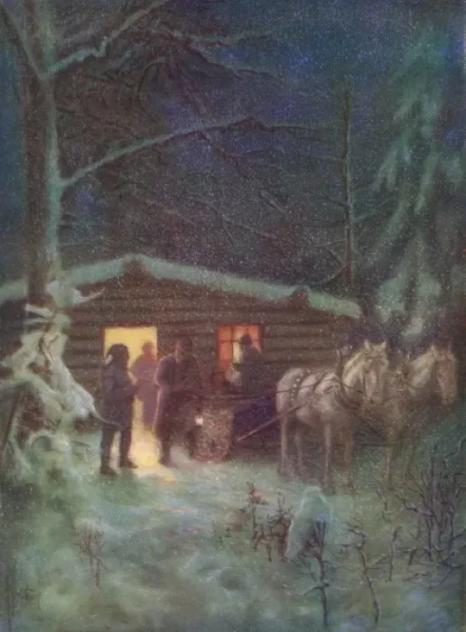 Framed Print : Christmas Eve in Canada Framed Print : Christmas Eve in Canada