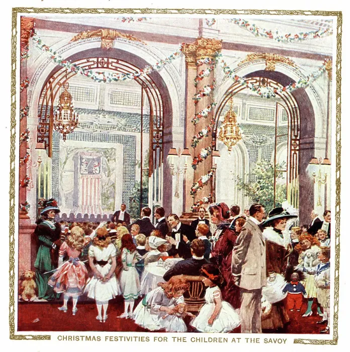 Framed Print : Christmas Festivities for Children at The Savoy Hotel, Londo Framed Print : Christmas Festivities for Children at The Savoy Hotel, Londo