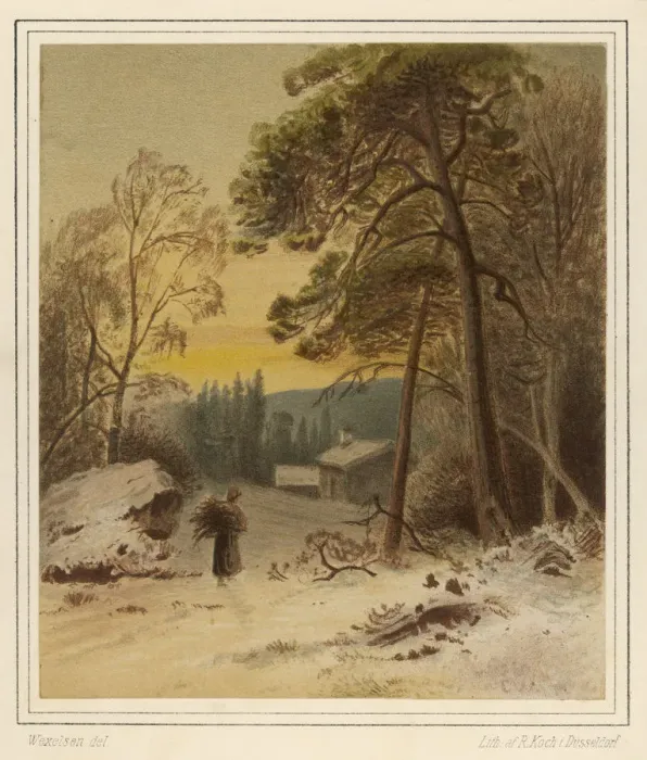 Framed Print : Christmas - Firewood 19th Framed Print : Christmas - Firewood 19th