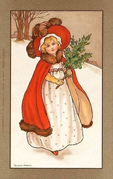 Christmas girl by Florence Hardy