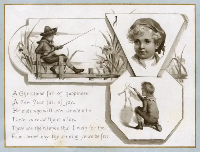 Framed Print : Christmas Greetings - Scenes of Children Framed Print : Christmas Greetings - Scenes of Children