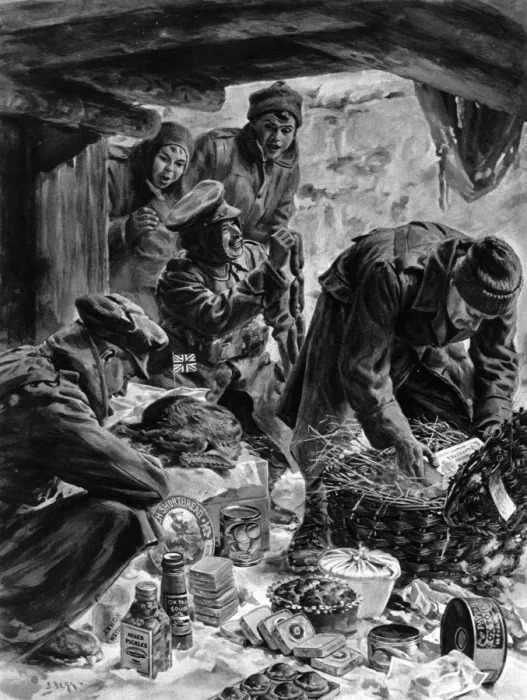 Framed Print : The Christmas Hamper from home Framed Print : The Christmas Hamper from home