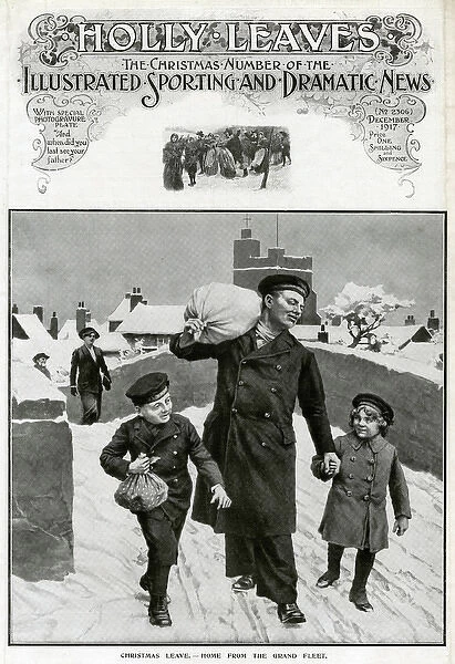 Christmas leave, home from the Grand Fleet 1917