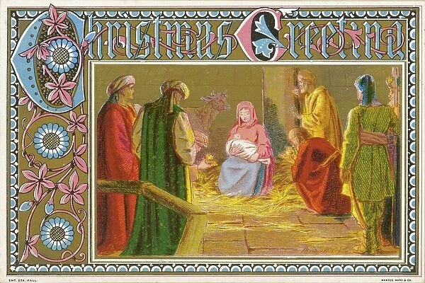 Christmas / Nativity. THE THREE WISE MEN arrive at the stable