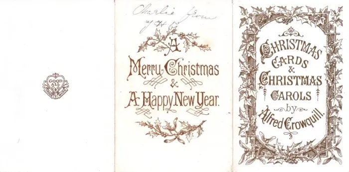 Framed Print : Christmas and New Year card with holly and mistletoe Framed Print : Christmas and New Year card with holly and mistletoe