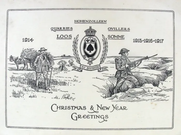 Framed Print : Christmas and New Year Greetings card from XII Division Framed Print : Christmas and New Year Greetings card from XII Division