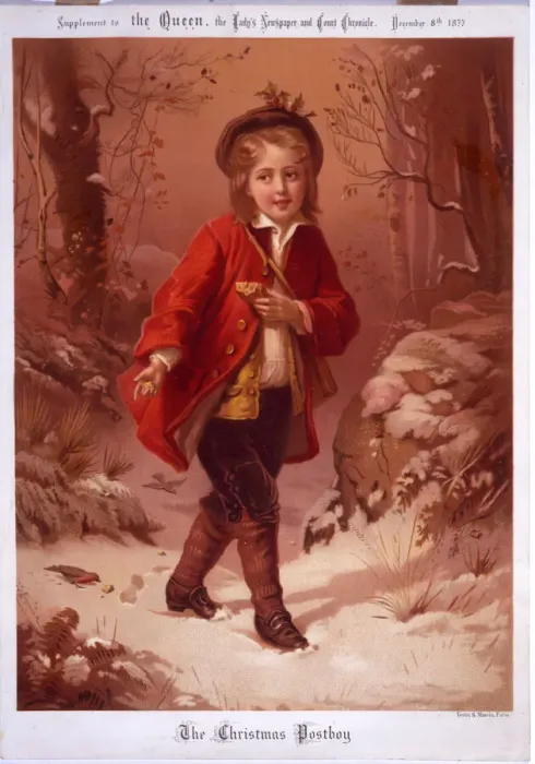 Framed Print : The Christmas Postboy Framed Print : The Christmas Postboy