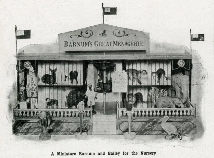 Framed Print : Christmas present - Miniature Barnum Great Menagerie 1908 Framed Print : Christmas present - Miniature Barnum Great Menagerie 1908