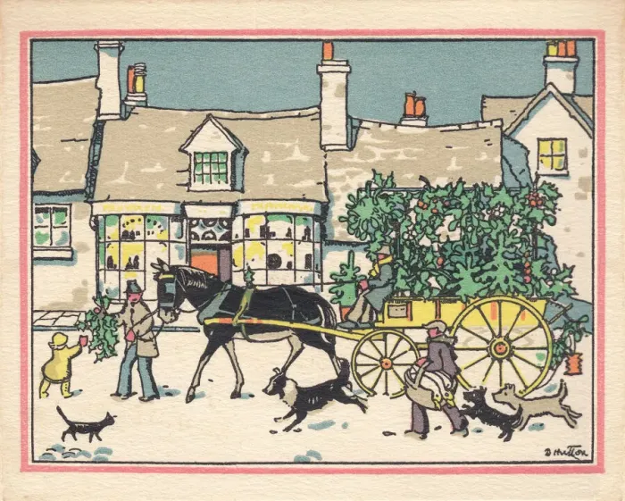 Framed Print : Christmas Scene