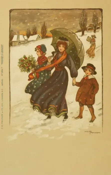 Framed Print : Christmas scene by Ethel Parkinson Framed Print : Christmas scene by Ethel Parkinson