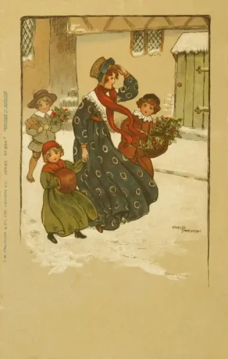 Framed Print : Christmas scene by Ethel Parkinson Framed Print : Christmas scene by Ethel Parkinson
