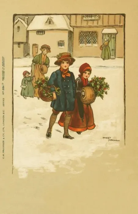 Framed Print : Christmas scene by Ethel Parkinson Framed Print : Christmas scene by Ethel Parkinson