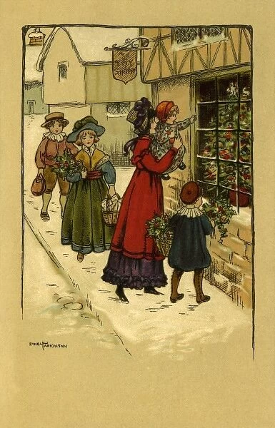 Christmas scene by Ethel Parkinson
