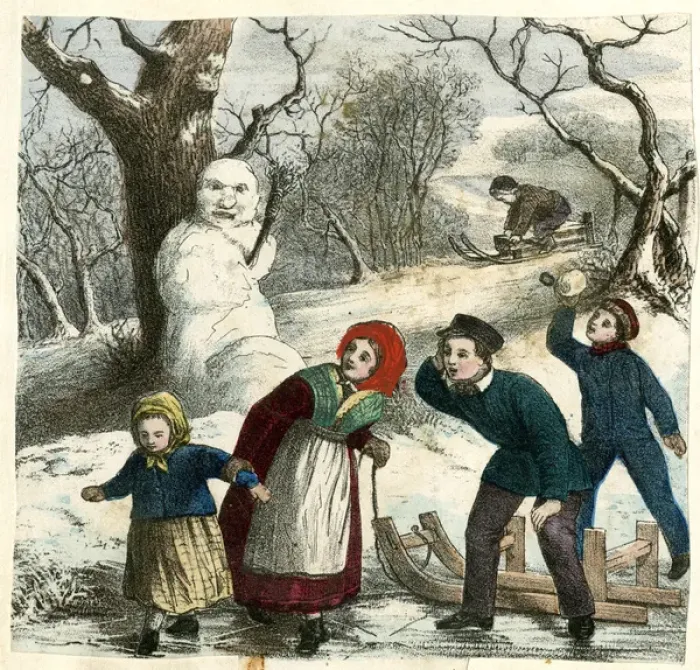 Framed Print : Christmas snow scene Framed Print : Christmas snow scene