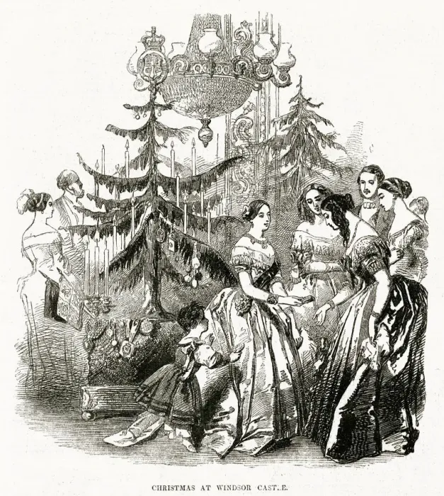 Framed Print : Christmas at Windsor Castle 1846 Framed Print : Christmas at Windsor Castle 1846