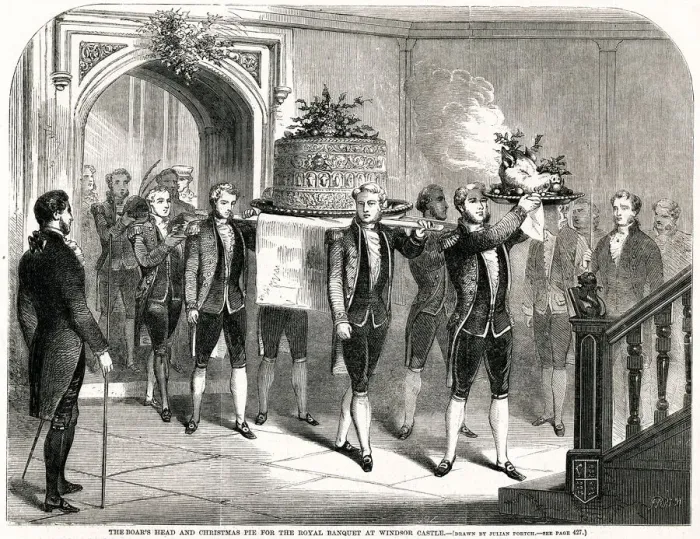 Framed Print : Christmas at Windsor Castle, Royal banquet 1857 Framed Print : Christmas at Windsor Castle, Royal banquet 1857