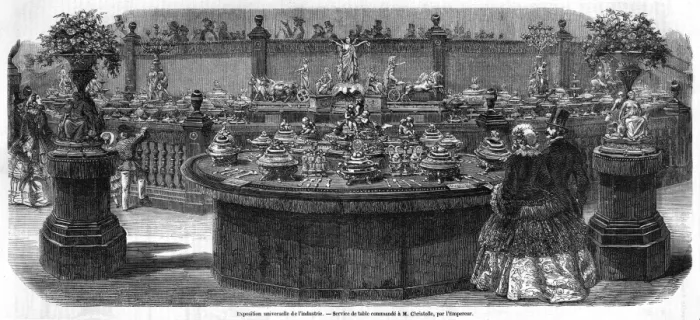 Framed Print : Christofle silverware at the Exposition Universelle, 1855 Framed Print : Christofle silverware at the Exposition Universelle, 1855