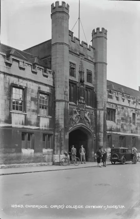 Framed Print : Christ's College Gateway Framed Print : Christ's College Gateway