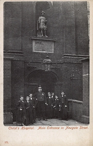 Christs Hospital - Main Entrance in Newgate Street