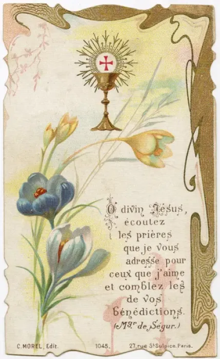 Framed Print : Chromolithograph Devotional Card - Flowers Framed Print : Chromolithograph Devotional Card - Flowers