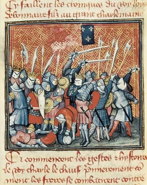 Chronicle of Charles II of France. Illustration