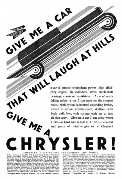 Framed Print : Chrysler Advert 1929 - 3 Framed Print : Chrysler Advert 1929 - 3