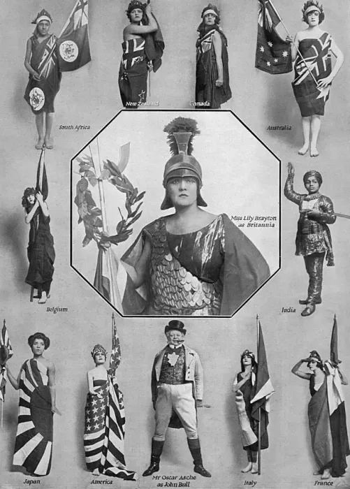 Framed Print : Chu Chin Chow Allied Powers Display at his Majestys Theatre Framed Print : Chu Chin Chow Allied Powers Display at his Majestys Theatre