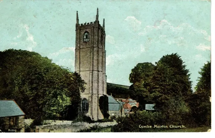 Framed Print : The Church, Combe Martin, Devon Framed Print : The Church, Combe Martin, Devon