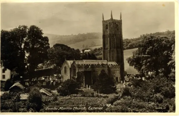 Framed Print : Church, Combe Martin, Devon Framed Print : Church, Combe Martin, Devon