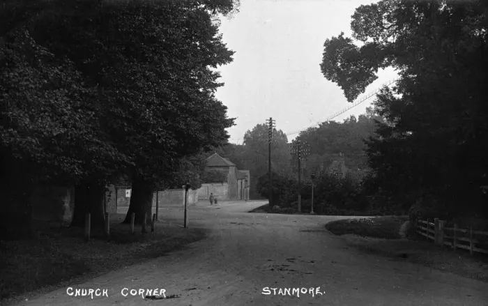 Framed Print : Church Corner, Stanmore, Middlesex Framed Print : Church Corner, Stanmore, Middlesex