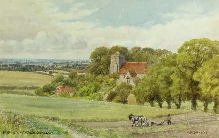 Framed Print : Church at Edburton, South Downs, Sussex Framed Print : Church at Edburton, South Downs, Sussex