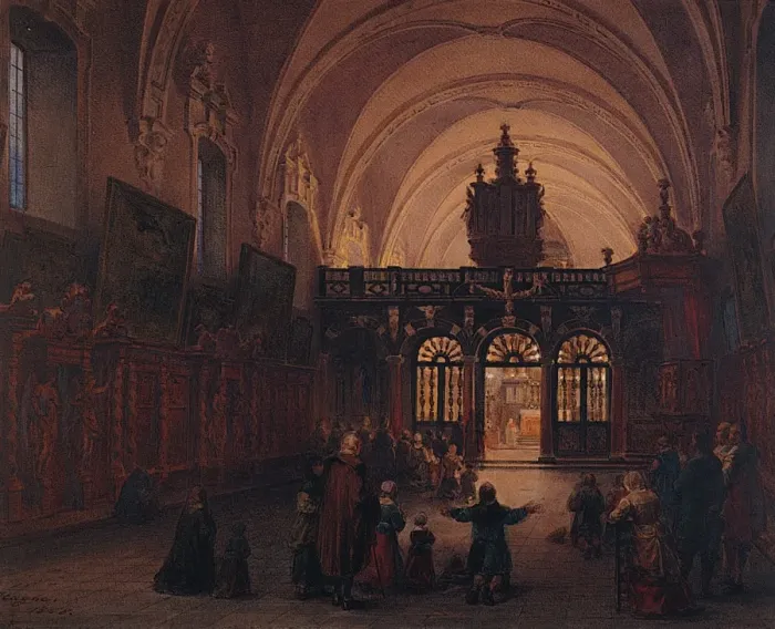 Framed Print : A Church Interior Framed Print : A Church Interior