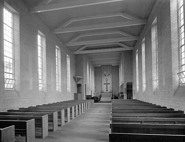 Church interior and altar