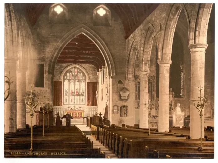 Framed Print : Church, interior, Ross-on-Wye, England Framed Print : Church, interior, Ross-on-Wye, England
