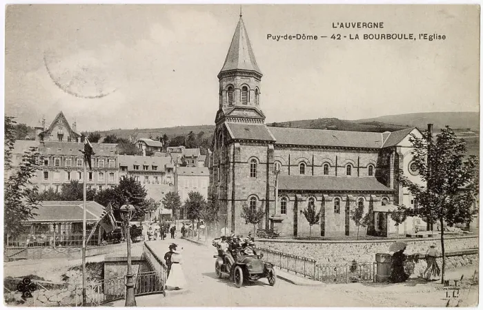 Framed Print : Church in La Bourboule, Puy-de-Dome, Auvergne, France Date: 1910s Framed Print : Church in La Bourboule, Puy-de-Dome, Auvergne, France Date: 1910s